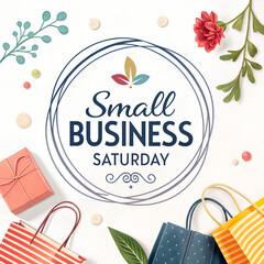 Small Business Saturday Sale Sign, Small Business Saturday Support Local Shops, Small Business Saturday Retail Marketing Banner, Small Business Saturday Local Business Promotion, Small Business