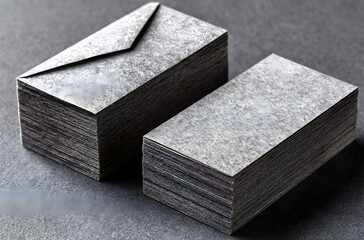 Textured business card mockup on a grey background. 85x55 mm.