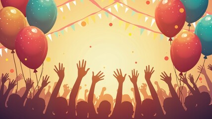 abstract winter landscape fir border christmas tree