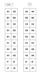bus seat plan,bus seating chart template,bus seat map.
