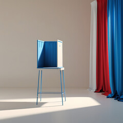 Vote booth offers privacy for civic duty choices