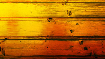 Old background of yellow wooden planks board texture.