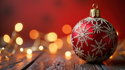 Christmas Background Bauble Design
