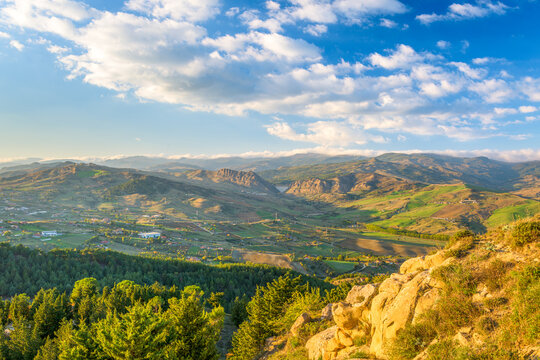 Rural landscape outside of Messina, Sicily, Italy. 1584