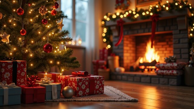christmas tree and gifts
- Powered by Adobe