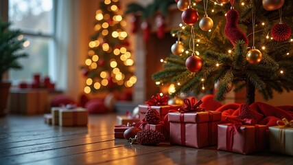 christmas tree and gifts
