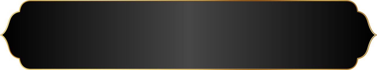 Black and Gold Luxury Text Box Illustration