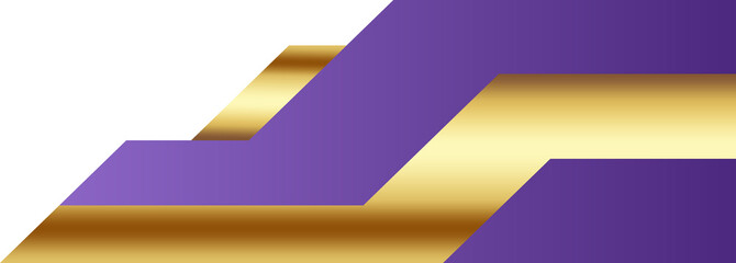 Purple and Gold Luxury Corner Border Illustration