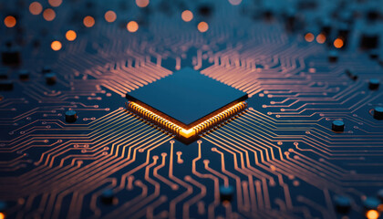 Microchip on circuit board