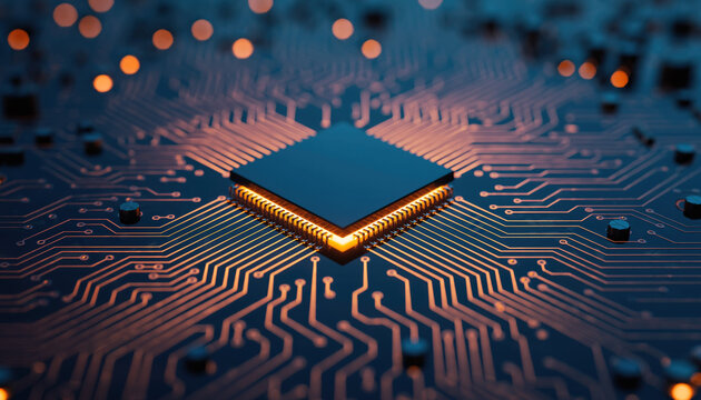 Microchip on circuit board