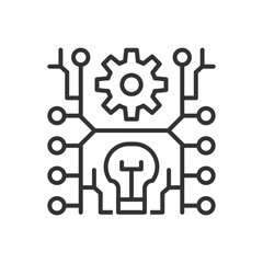 Artificial Intelligence Icon - Machine Learning Icon