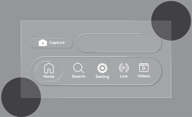 Realistic Liquid Glass Glossy Element, Stunning Liquid Glass Effect Backgrounds for Modern Design