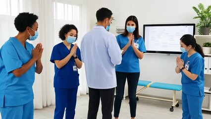 Medical Team Collaborating on Patient Care Strategies in Healthcare Setting