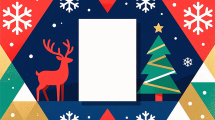 Obraz premium Christmas Illustration Presents Festive Greeting