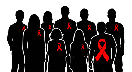 Black & White HIV Prevention Symbol Vector Icons1