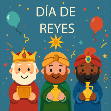 Festive Three Kings Cute Celebration Art