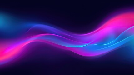 Neon Electric Wave Blue Energy Flow Background
