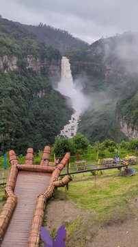 Cascada del salto del Tequendama, en Soacha