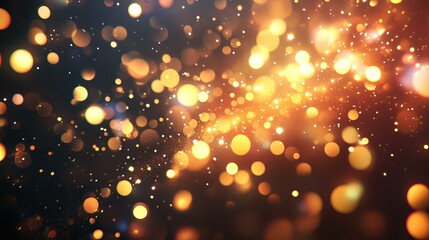 Sparkling golden lights create a magical, festive ambiance perfect for celebrating holidays and special occasions with a touch of elegance and shimmer