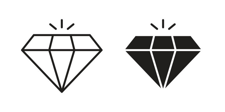 Values icon illustration, thin line vector, web design sign,