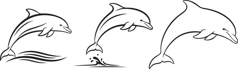 Animal Face Line Icon Set – Minimal Black Vector Wildlife Logos