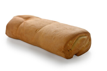 Homemade Smoked Suluguni Cheese on White