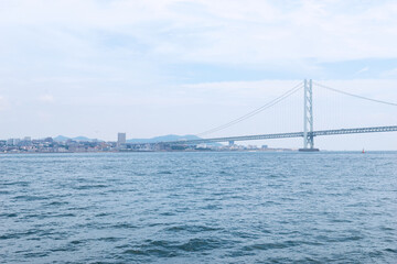 明石海峡大橋のある風景
