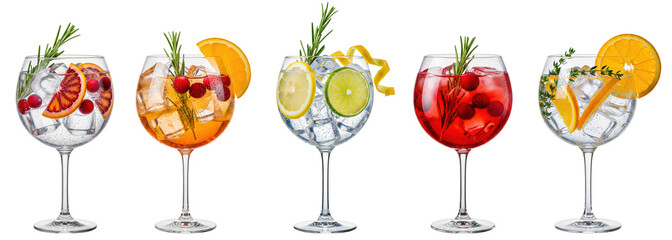 festive holiday gin tonic cocktails