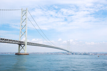 明石海峡大橋のある風景