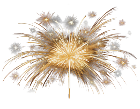 Holiday sparkler firework isolated PNG
