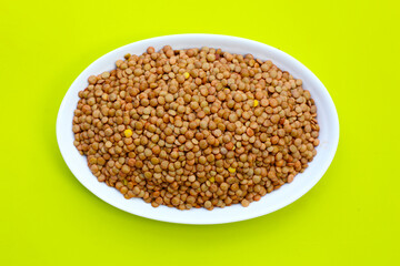 Lentils are small brown legumes rich in protein and fiber