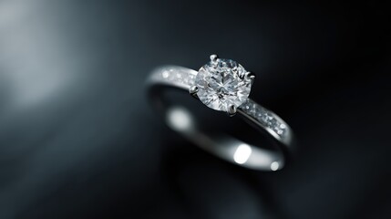 3D render of a beautiful engagement ring, detailed and realistic