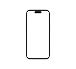 iPhone 16 white, front view.