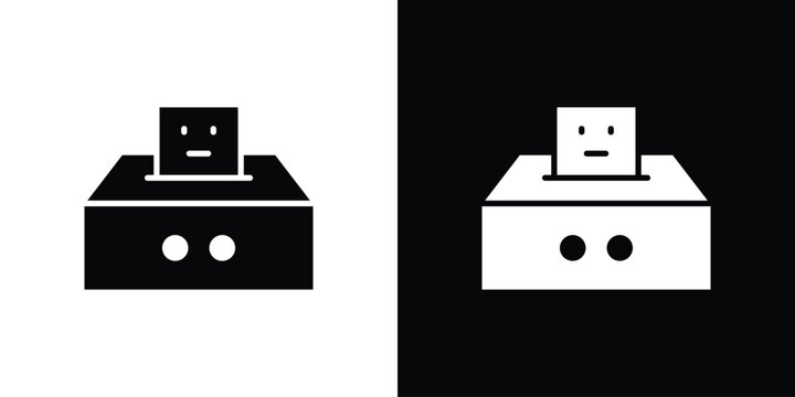 Complaint box icons symbols in flat style.