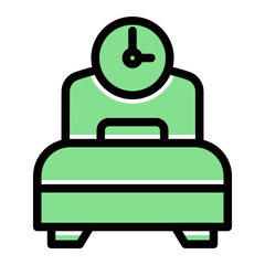 Sleep Rest Wellness Time Icon from Time Management Collection (Glyph Color Lineal Style)