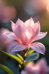 Fototapeta premium close up of pink flower