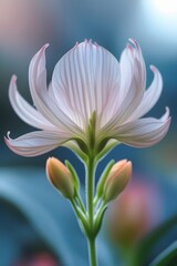 Fototapeta premium white and pink flower