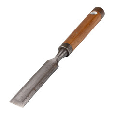 Metal Chisel with Wooden Handle for Woodworking and Carpentry Crafts