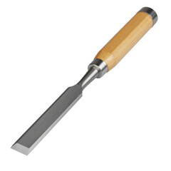 Precision Woodworking Chisel Tool with Bamboo Handle and Sharp Metal Blade for Craftsmanship