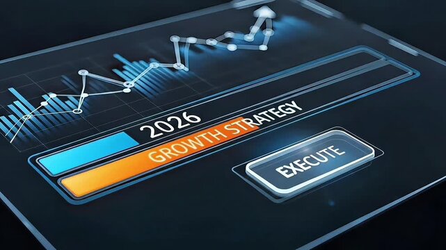 Futuristic Digital Interface 2026 Growth Strategy Execution