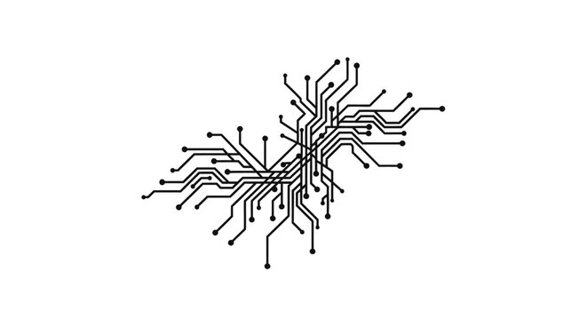 Circuit board pattern with transparent background