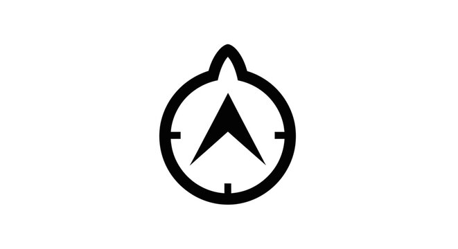 Mountain peak icon with transparent background