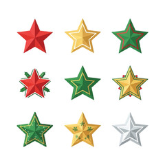 Festive Christmas Stars: A Collection of Holiday Ornaments.