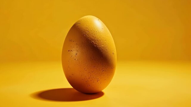 Golden Egg: A single egg stands in the warm, inviting light with the cast shadow. showcasing simplicity and natural beauty.