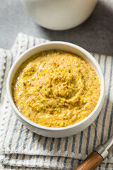 Healthy Organic Spicy Grainy Mustard