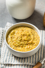 Healthy Organic Spicy Grainy Mustard