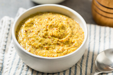 Healthy Organic Spicy Grainy Mustard