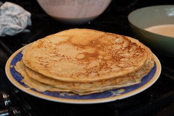 pancakes on classic stove