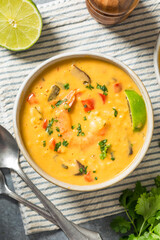 Homemade Spicy Thai Shrimp Soup