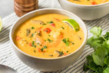 Homemade Spicy Thai Shrimp Soup